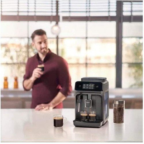 PHILIPS EP1010 00 Machine Café Espresso Automatique -Broyeur a grain Mousseur a lait Ecran tactile Gris Cachemire
