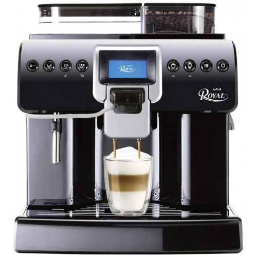 Saeco Royal One Touch Cappuccino Machine à café automatique Noir autorisation commerciale 15 bar 1400 W