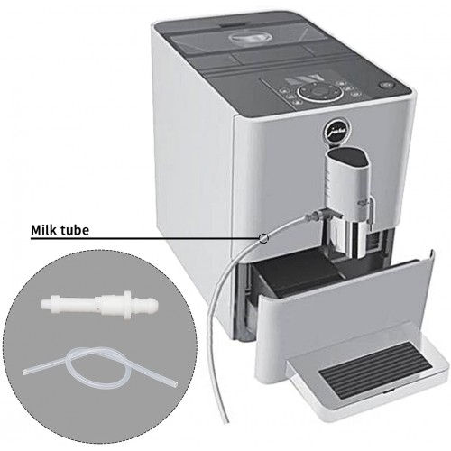 Tuyau à lait en silicone avec raccord Pour machine à café Jura Accessoire pour machine à café ENA Micro 9 90 A5 A7 A9 F7 F8 F85 F9 E6 E60 E8 E80 C50 C60