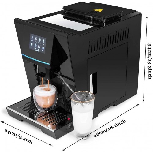 YWAWJ Accueil Machine à Expresso Machines à café intelligentes programmables avec Moulin à Haricot Machines à café automatiques for Les Bureaux