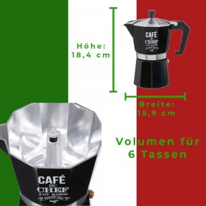 Cafetière italienne de qualité supérieure pour 6 tasses cafetière moka caffettiera expresso café plaque de cuisson machine à café à expresso cafetière italienne