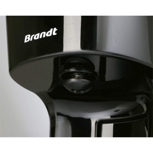 Brandt CAF1318 – Cafetière Filtre Électrique – Capacité 18 Tasses – Réservoir 1,8L – Verseuse en Verre — Fonction Maintien au Chaud 40 Minutes – Noir