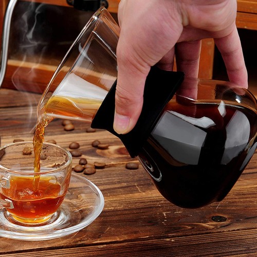 Cafetière à verser sur l'ensemble machine à café goutte à goutte manuelle pour machine à verser sur le goutteur de café avec filtre en acier inoxydable pour la maison pour le bureau