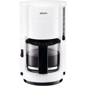 Krups F1830110 Aroma Cafetière pour 6 Tasses Blanc Noir