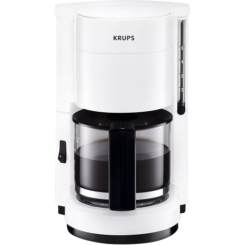 Krups F1830110 Aroma Cafetière pour 6 Tasses Blanc Noir