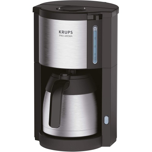 Krups KM305D10 ProAroma Cafetière Isotherme Noir Inox