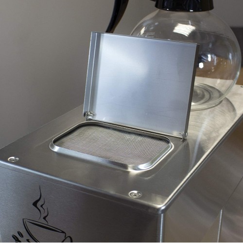 L2G SARO Machine à Café avec 2 Verseuses Cafetière Professionnelle à Filtre 24 Tasses 205 x 385 x 435 mm