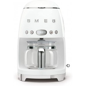 Smeg DCF02WHEU Cafetière filtre programmable 10 tasses 1050W Blanc