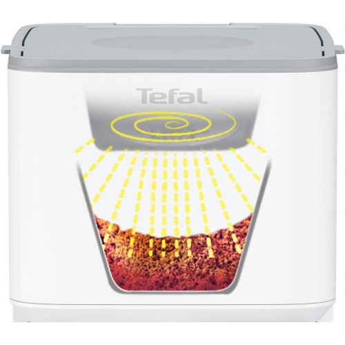 Tefal CM6931 Sense Cafetière à filtre | Affichage numérique | Verseuse en verre avec couvercle | Capacité pour 10 à 15 tasses | Fonction arôme | Fonction maintien au chaud | Arrêt goutte | Blanc
