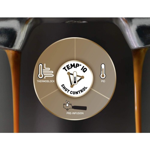 Cafetière Machine à Expresso Breville Barista Max Semi-Automatique avec Moulin Broyeur à Grain Intégré Buse à Vapeur pour Faire Mousser Le Lait & Pompe italienne de 15 Bars [VCF126X]
