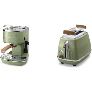 Delonghi ECOV 311.GR Machine à Espresso & Delonghi CTOV 2103.GR Grille-Pain