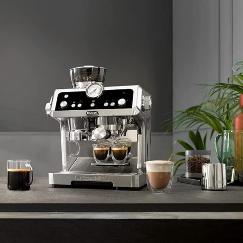DELONGHI Specialista Prestigio EC9355.M Machine à café expresso et cappuccino avec pompe Machine à café en grains Métallique