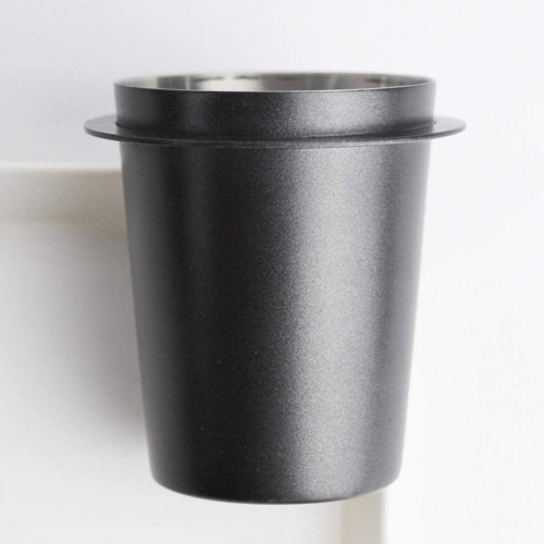 Gobelet doseur à café avec porte-filtre En acier inoxydable 58 mm Pour machine à expresso Noir