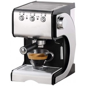 LTLWSH Espresso Machine à Expresso 20 Bar 1050W 1.5 l,One Touch Control Chauffe-Tasses décharge de Pression Auto buse à Vapeur pour Mousse de Lait