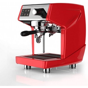 Machine à café à la vapeur moderne Machines à café en acier inoxydable Filtrage de la profondeur Machine à expresso italien pour Bar,Red