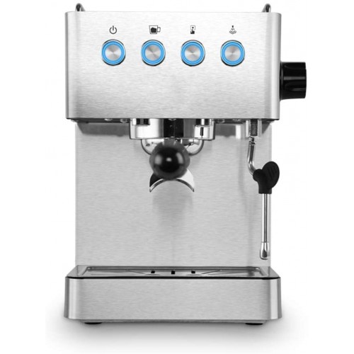 Machine à café expresso à domicile semi-automatique Cafetière italienne mousseur à lait électrique 15Bar nozzle Buse vapeur rotative