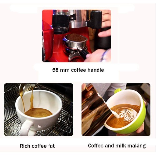 Machines à café Cappuccino Commerciales avec mousseur de lait automatique Machine à expresso avec contrôle de température de précision,Black