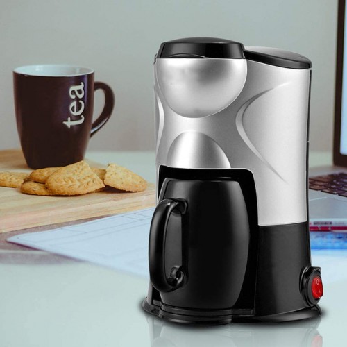 Petite cafetière Goutte à Goutte Machine à thé Automatique Domestique avec Tasse en céramique 300 Watts 0,15 Litre