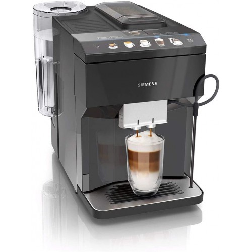 Siemens EQ.500 classic TP503R09 – Machine à café automatique avec écran TFT – Bac à grains et réservoir café moulu – 6 programmes – iAroma System – Couleur : Noir