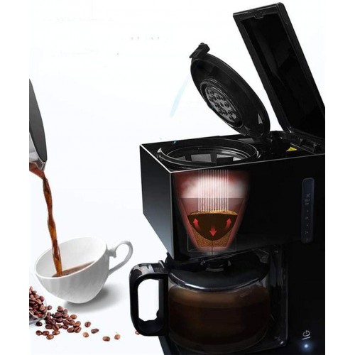 WEHOLY Cafetière Filtre Machine à café Machine à café Expresso Ménage Anti-Sec et Facile à Nettoyer Machine à café Intelligente fraîchement moulue