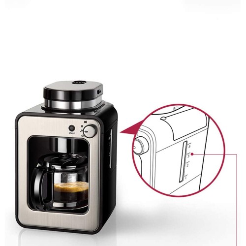 YSMGO Goutte à Goutte Machine à café Automatique des ménages Petit Isolation Teapot Ustensiles de Cuisine Réglage intensité Machine à Expresso