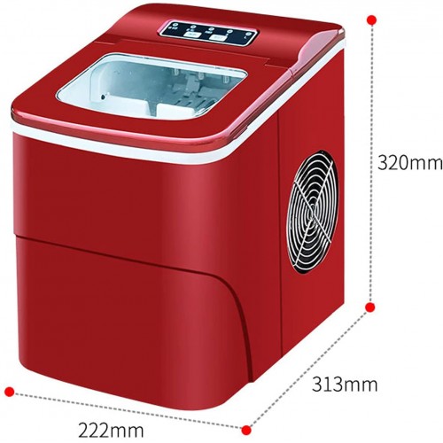 Machine à glaçons Portable compacte Machine à glaçons pour réfrigérateur de comptoir Machine à glaçons Faible Bruit pour Restaurants Bars Maisons et Bureaux