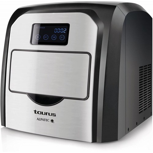 Taurus MG15 Digital Machine à glaçons 150W Élégant et fonctionnel Glaçons 15kg par jour Réservoir de 1,7L Écran numérique LCD et avertissement sonore