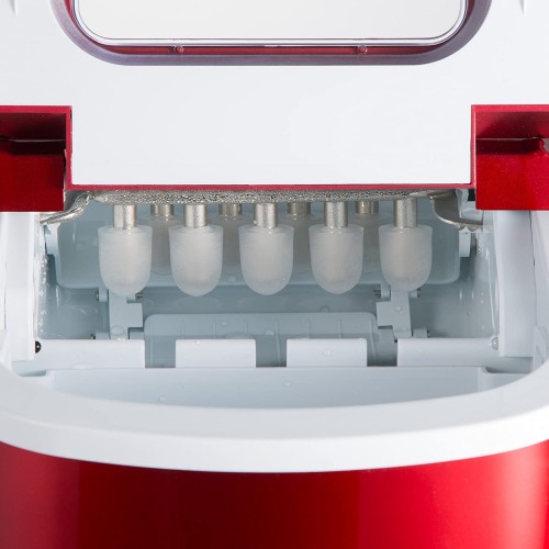 TecTake Machine à glaçons Appareil de préparation de Glace diverses Couleurs au Choix Rouge | no. 400475