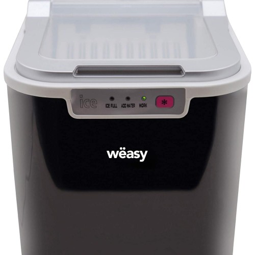 Wëasy KW12 Machine à glaçons 12kg en 24h 1 taille de glaçons Automatique Electrique Compact Portable sans installation Silencieuse 2,2L cube de glace rapide prêt en 12min à poser sur comptoir