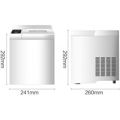 WHJ-Ice maker Machine à Glace de Bureau Portable pour Machine à GlaçOns Domestique 15 Kg Toutes Les 24 Heures 8 à 10 Minutes pour Fabriquer des GlaçOns Blanc