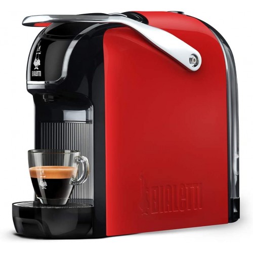 Bialetti New Break Machine à café expresso à capsules en aluminium avec système Bialetti il Caffè d'Italia design compact rouge
