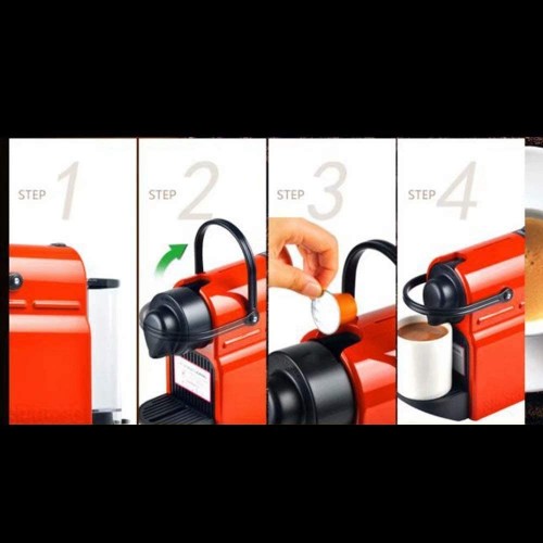 HaoLi Capsule Machine à café Machine à Capsules Domestique 0,7L 1260W