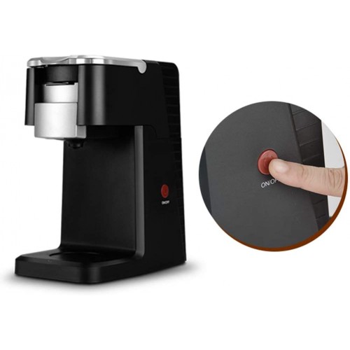 HBBenz Machine à Café à Capsules,Machine Multi-Boissons,600W 300ML,Noir
