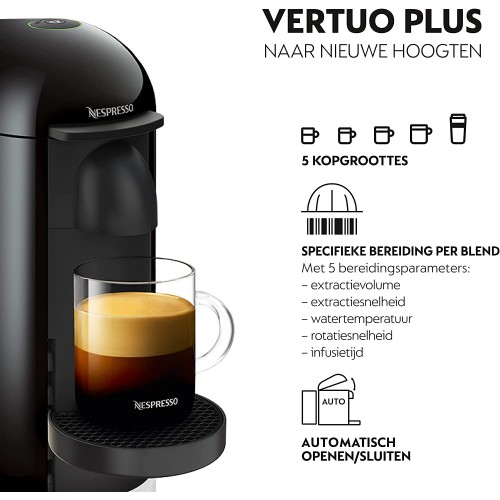 Krups Nespresso Vertuo XN9038 Machine à expresso capsules Vertuo System noir