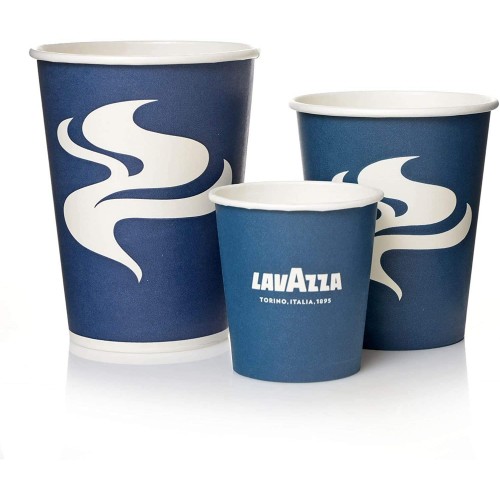 Lavazza Blue Crema Lungo SELECTION x100 Capsules café avec 100 gobelets Lavazza Blue Kraft + Sucres Lavazza et touillettes agitateurs offre Professionnelle