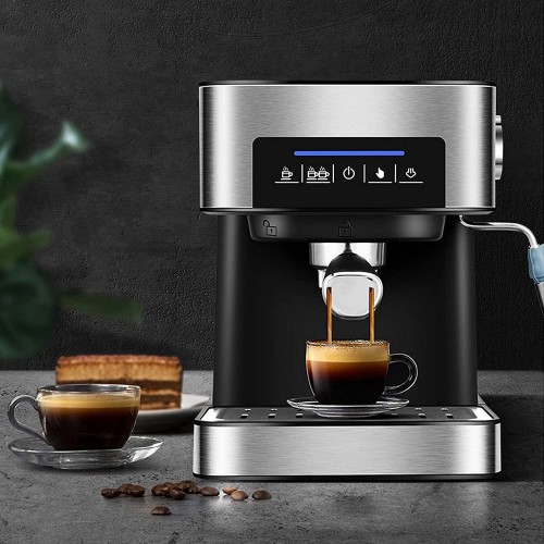 Machine à café garder au chaud 20BAR haute pression 304 cafetière en acier inoxydable tige réglable facile à nettoyer pour le café privérose