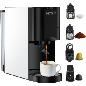 Machine Espresso KOTLIE Machines à Café Cafetière Capsule de café 19BAR Mini Portable Compacte Automatique