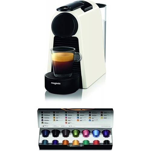 Magimix – Nespresso Essenza Mini 11365 Cafetière à Capsules Blanc