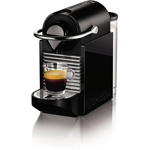 Nespresso Pixie Clips XN 3020 – Cafetière à capsules Krups 19 bar veille réveil automatique ergonomique intelligente Customizable couleur : black & Lemon