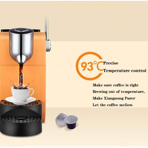 RLIRLI Machine à Café à Capsules Pression 20BAR 960W Réservoir d'eau Amovible De 700 ML Boîte à Résidus De Capsules Push-Pull Plateau Réglable en Hauteur Machine à Café Domestique