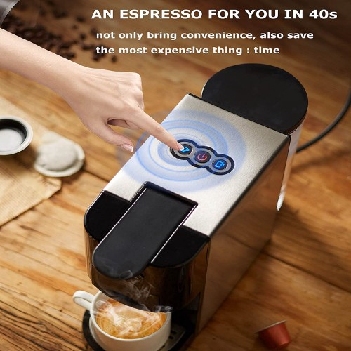 RUBAPOSM Machine à Café à Capsules Machine à Expresso Multifonction 4 en 1 Filtre à Café Américain pour Le Thé et Le Café