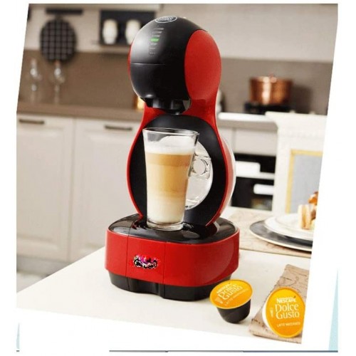 SJYDQ Machine à café à capsules rouges en plastique et acier inoxydable couleur : A