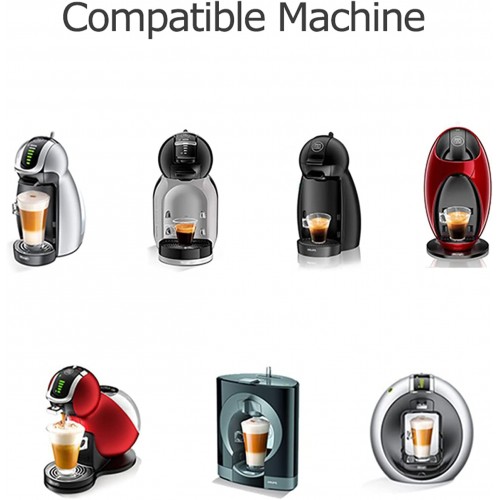 skrskr Adaptateur de Capsule Convertisseur de Capsules de café Adaptateur de Capsule de café Compatible avec Les Machines à café Nespresso Dolce Gusto