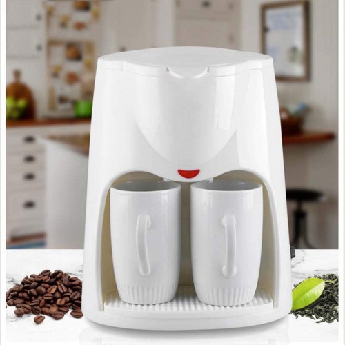 ZJZ Machine à café à Filtre avec Machine à café à Deux Tasses capacité de 15 Tasses Filtre Permanent et système Anti-Goutte broyeur entièrement Automatique