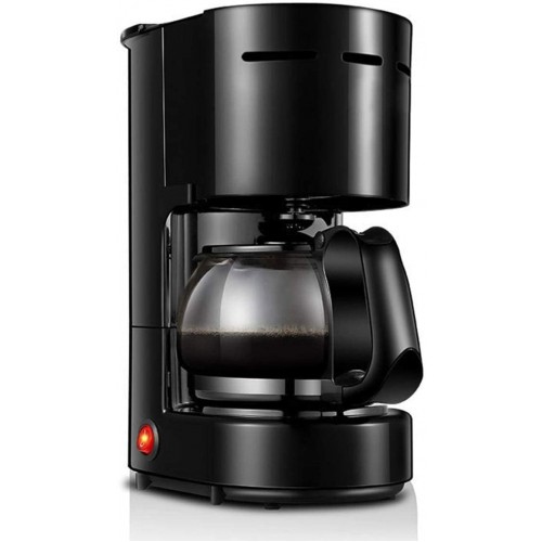 ZJZ Machine à café à Filtre d'une capacité de 650 ML et 6 Tasses Commande à Un Bouton système Anti-Goutte et Filtre Permanent adapté à la fête à la Maison et au Bureau