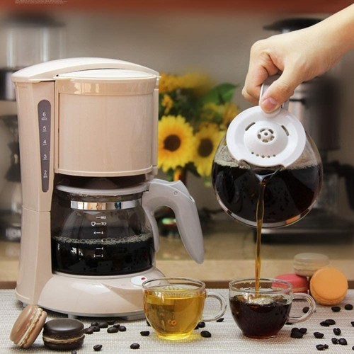 ZJZ Machine à café à Filtre meulage Automatique Domestique américain pour café instantané Expresso Macchiato et Plus Fonction Anti-Goutte