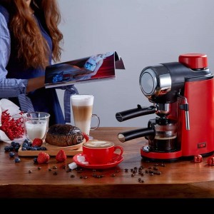 ZJZ Machine à café en Acier Inoxydable Parfaite pour Le café instantané l'espresso Le Macchiato et Plus Encore Fonction Anti-Goutte Fonction d'arrêt Automatique