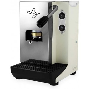 Aroma Plus Machine à café dosettes en papier ESE 44 mm blanc + 150 dosettes Emozioni Quotidiane