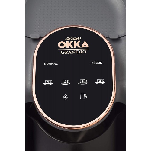 Arzum OK005 OKKA GRANDIO Machine à Moka Semi-Automatique Plastique 4 L