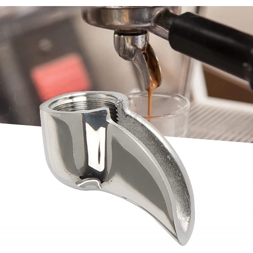 Buse de vidange de café poignée de 58 mm universelle universelle en acier inoxydable pour machine à café double trou